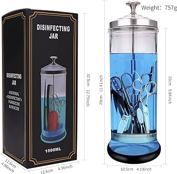 Sanitizer Glass Jar 16oz