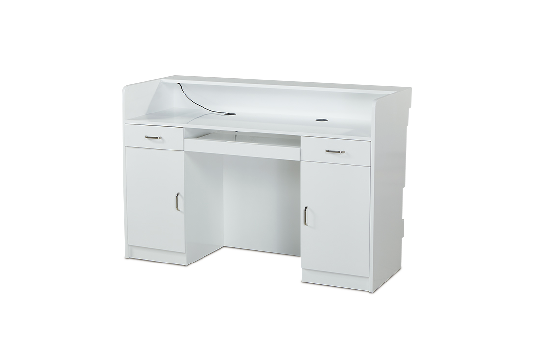 Modern Reception Desk With Led Lights R28 (Please Call For Purchase)