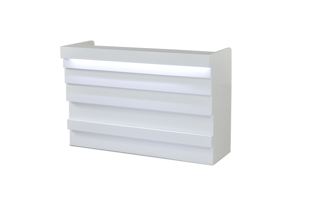 Modern Reception Desk With Led Lights R28 (Please Call For Purchase)