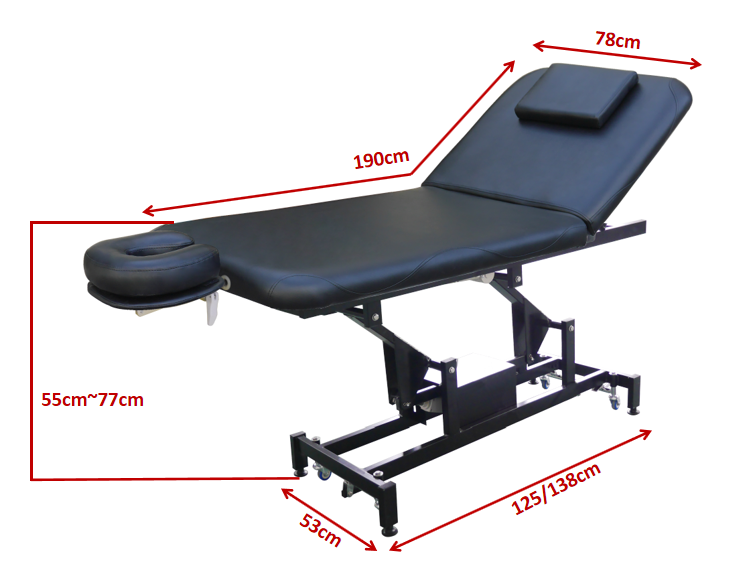 Electric Treatment Table With 2 Motorized Height & Backrest Model 2115 "ETL CERTIFED TO CSA STANDARD"