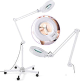 LED Magnifying Floor Lamp, 1200 Lumen Professional Cool Light Magnifier Lamp for Estheticians,Adjustable Stand&Swivel Arm