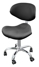 Hydraulic Stool With Comfort Backrest