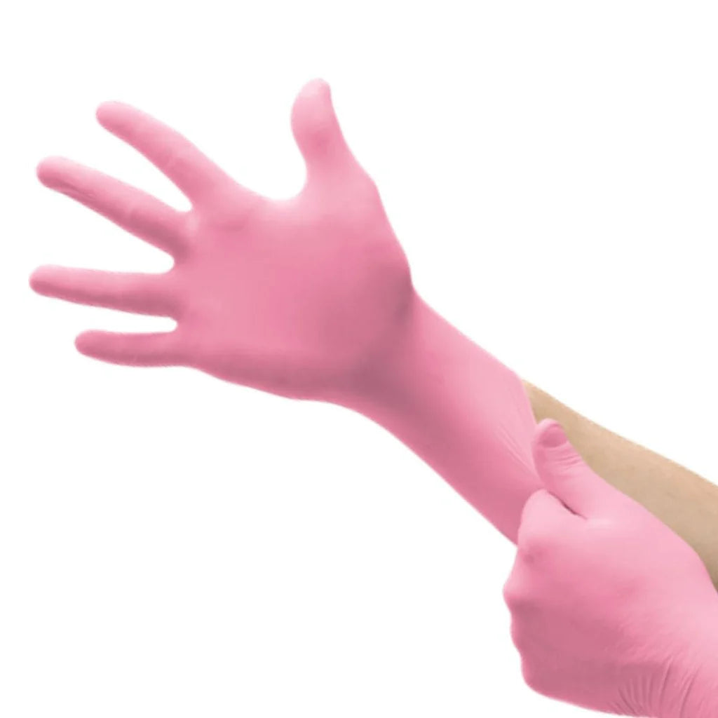 Pink Nitrile Gloves