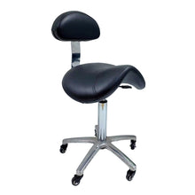 Charger l&#39;image dans la galerie, Hydraulic Sattle Stool With Back Support
