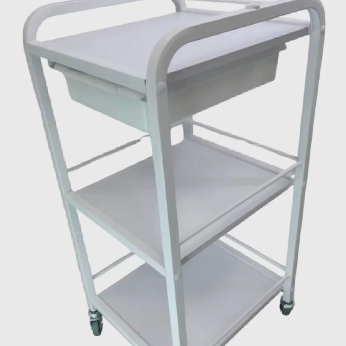 Trolley With 3 Tier & Slide Out Tray Model 4238