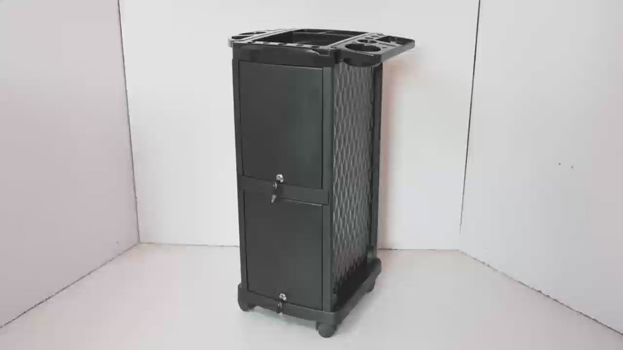 Professional Salon 4 Trey Locking Trolley T18