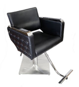 Euro Salon Chair With Stainless Steel Frame Model 613