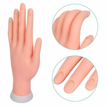 Load image into Gallery viewer, Nail Beginners Practice Fake Hand Rubber Hand Model Perfect for Nail Art Beginners
