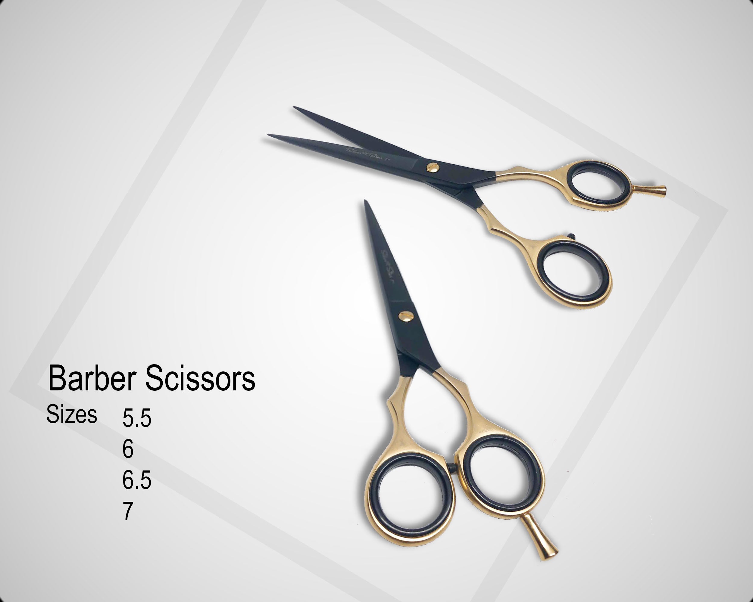 Silver Star Professional Barber Scissors – Le Kare Beauty Supply