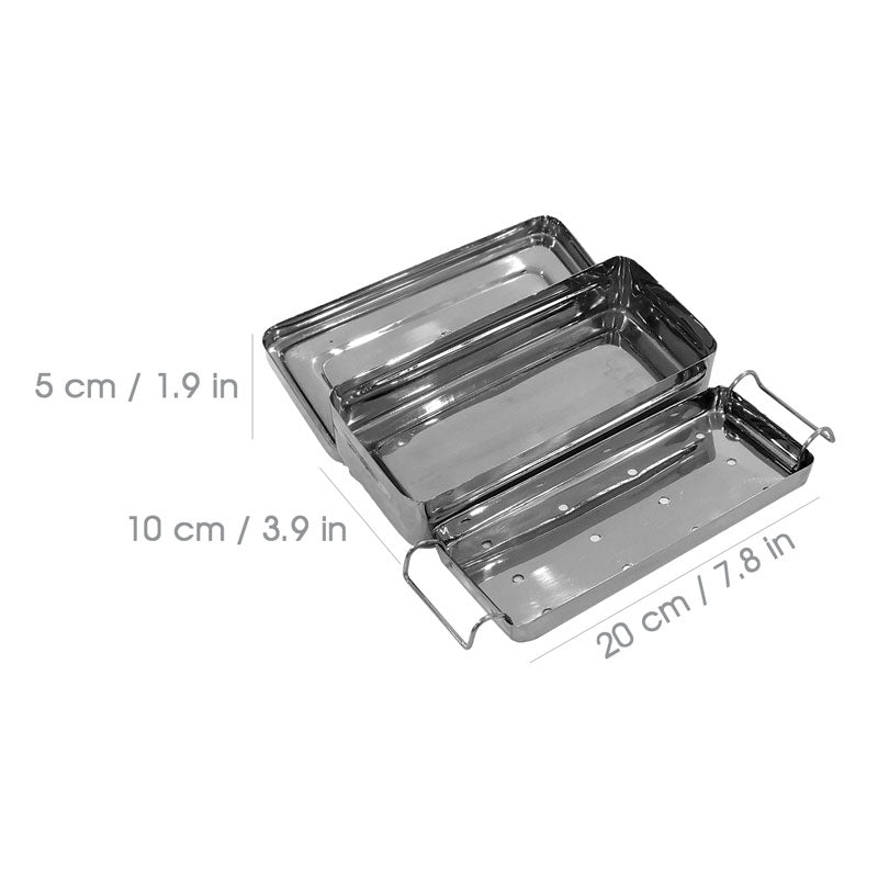 Stainless Steel Sterilization Tray   Small / Med / Large