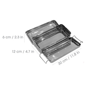 Stainless Steel Sterilization Tray   Small / Med / Large