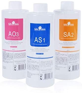 AS1 SA2 AO3 Small Bubble Solution, Skin Care Facial Serum Aqua Peeling Solution 3x400ml, Hydrafacial Machine Solution for Cleaning Face & Salon