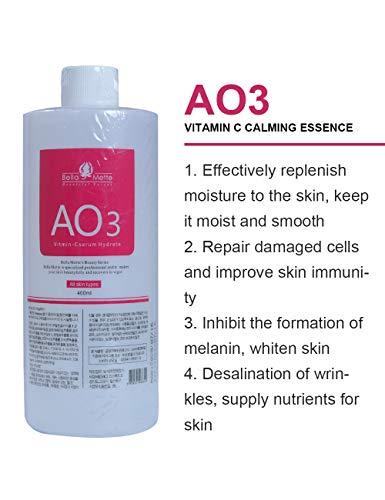 AS1 SA2 AO3 Small Bubble Solution, Skin Care Facial Serum Aqua Peeling Solution 3x400ml, Hydrafacial Machine Solution for Cleaning Face & Salon