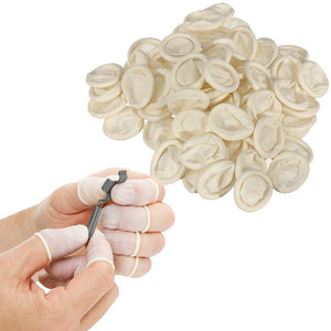 Disposable Latex Finger Cots Rubber Fingertips Protective Finger Gloves 500pc