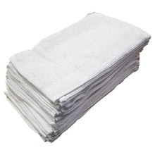 Load image into Gallery viewer, Terry Cotton White Towel 12pc/Pack 12 x 12&quot; / 16 x 24&quot; / 16 x 27&quot;
