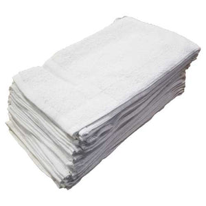 Terry Cotton White Towel 12pc/Pack 12 x 12" / 16 x 24" / 16 x 27"