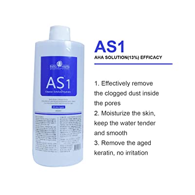 AS1 SA2 AO3 Small Bubble Solution, Skin Care Facial Serum Aqua Peeling Solution 3x400ml, Hydrafacial Machine Solution for Cleaning Face & Salon