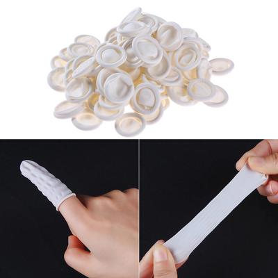 Disposable Latex Finger Cots Rubber Fingertips Protective Finger Gloves 500g