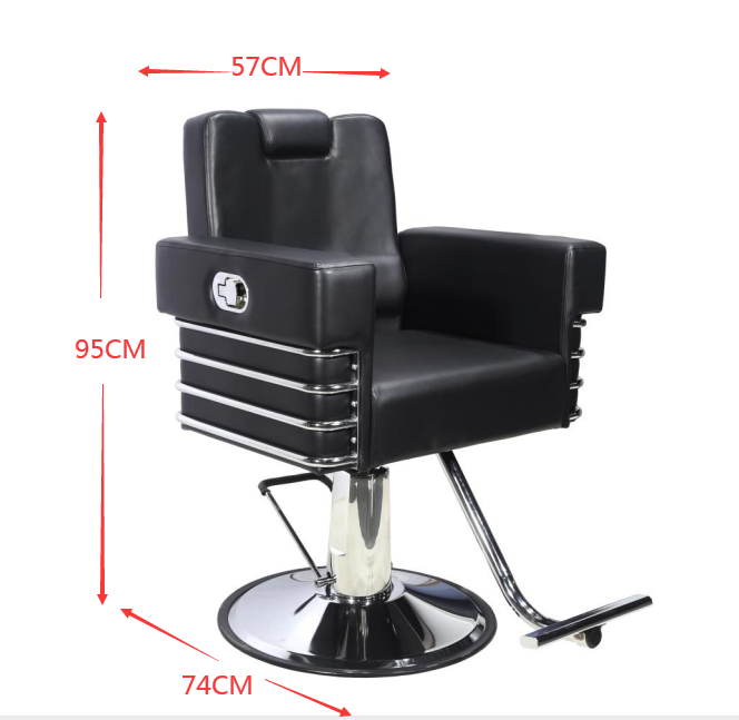 All Purpose Salon Chair, Hydraulic Adjustable Height, Reclinable Back Support MODEL 9206