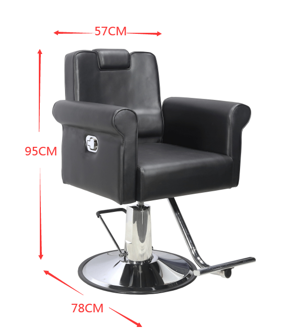 Model 9209 All Purpose Salon Chair, Hydraulic Adjustable Height, Reclinable Back Support