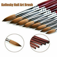 Load image into Gallery viewer, 100% Kolinsky Sable Acrylic Nail Art Brush
