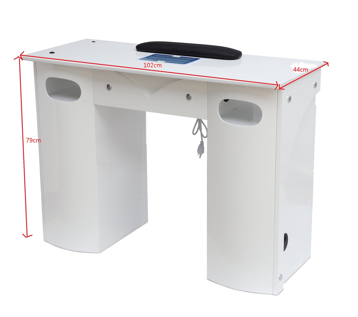 Modern Nail Table With Built In Vacuum Model N55