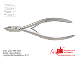 Cuticle Nipper Long Handle Double Spring 4.75" L / 4.5"L / 4"L