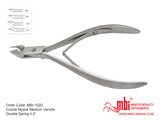 Cuticle Nipper Long Handle Double Spring 4.75" L / 4.5"L / 4"L