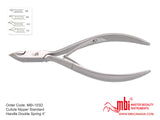 Cuticle Nipper Long Handle Double Spring 4.75" L / 4.5"L / 4"L