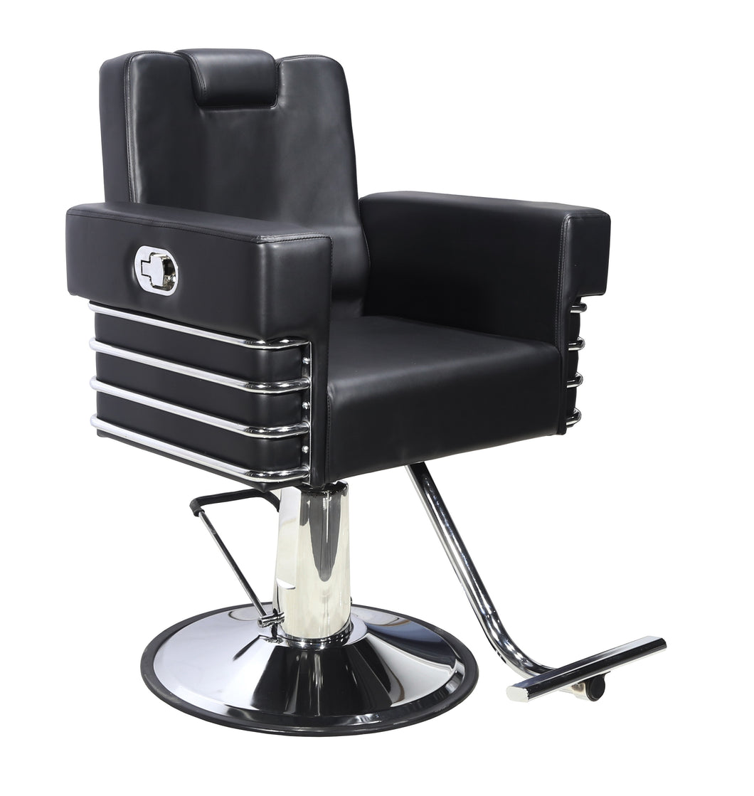 All Purpose Salon Chair, Hydraulic Adjustable Height, Reclinable Back Support MODEL 9206