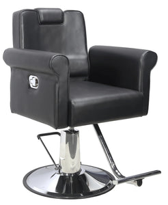 Model 9209 All Purpose Salon Chair, Hydraulic Adjustable Height, Reclinable Back Support