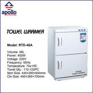 RTD Professional Double UV Sterilizer Towel Warmer RTD23/RTD32/RTD46