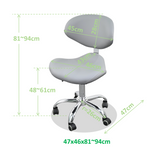 Hydraulic Stool With Comfort Backrest