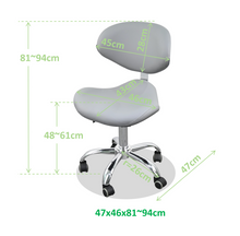 Load image into Gallery viewer, Hydraulic Stool With Comfort Backrest
