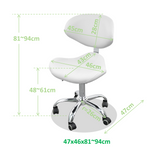 Hydraulic Stool With Comfort Backrest