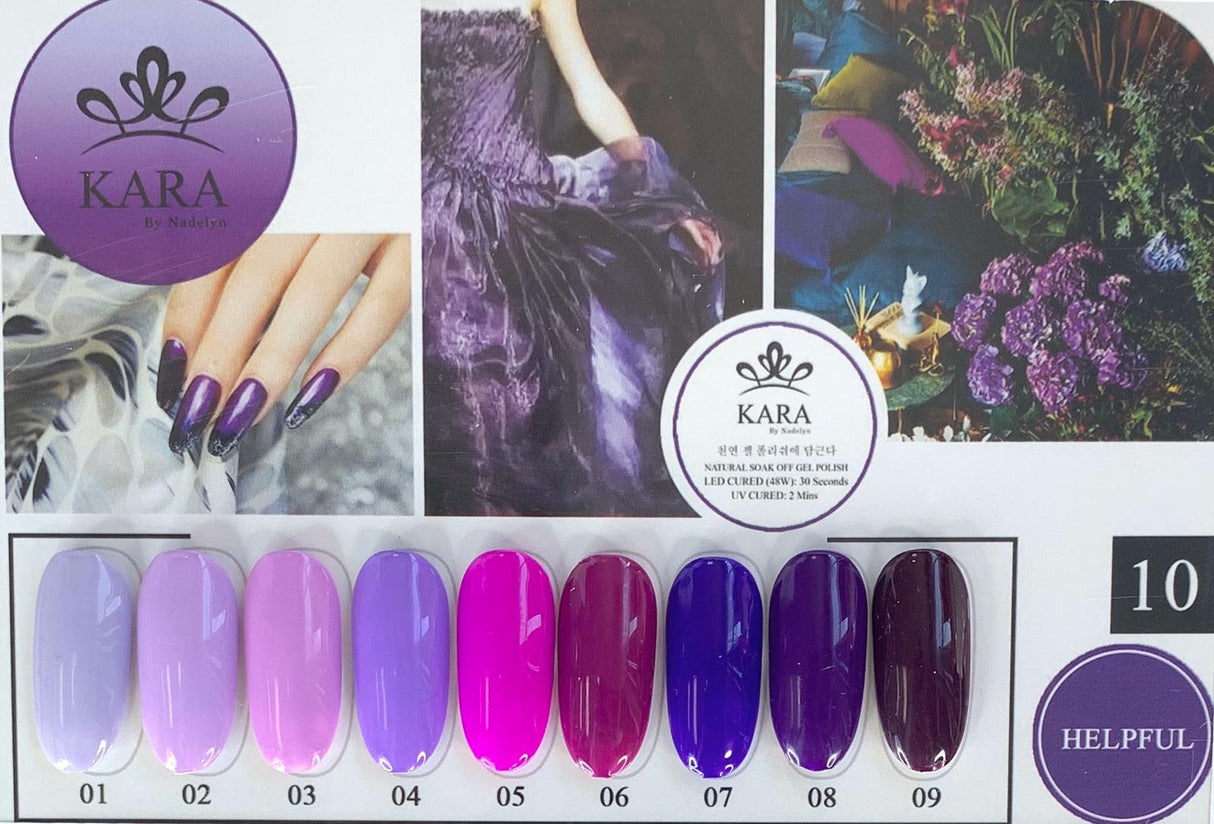 Kara By Nadelyn Korean Gel Polish Set 10