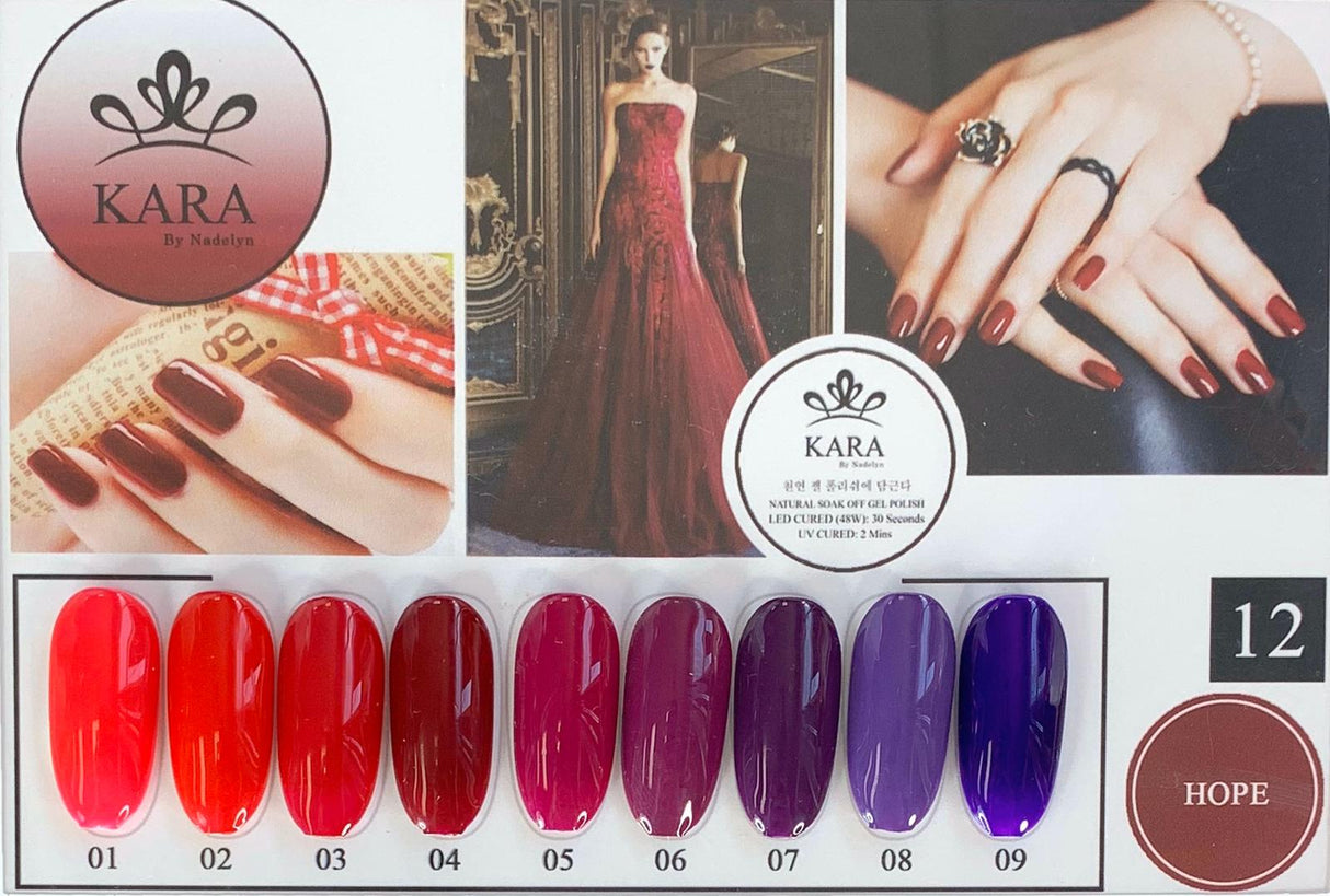 Kara By Nadelyn Korean Gel Polish Set 12