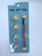将图片加载到图库查看器，Sponge Nail Art Brushes Double-head Picking Dotting Gradient Tool
