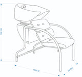 Simple Salon Shampoo Chair Sink Model 3049