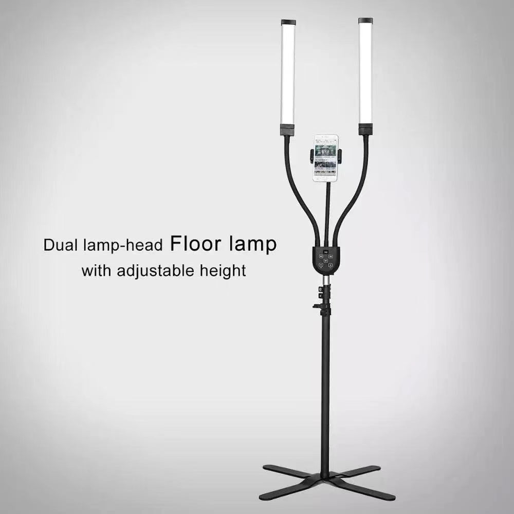 Dual Arm LED Floor Lamp for Eyelash Extensions With 240 LED 5800K - Lash Light For Eyelash Extensions