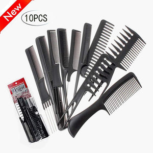 10 Pcs Professional Anti-Static Comb Wide Tooth Set for Curly Hair for Girls or Ladies