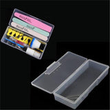 Empty Multifunctional Rectangular Storage Box - Nail Jewelry Storage Box Polished Manicure Toolbox