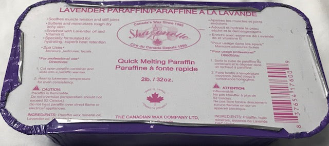 Sharonelle Lavender Paraffin 2lb