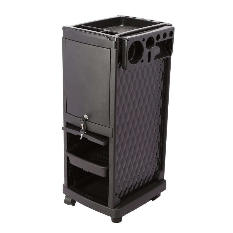 Professional Salon 4 Trey Locking Trolley