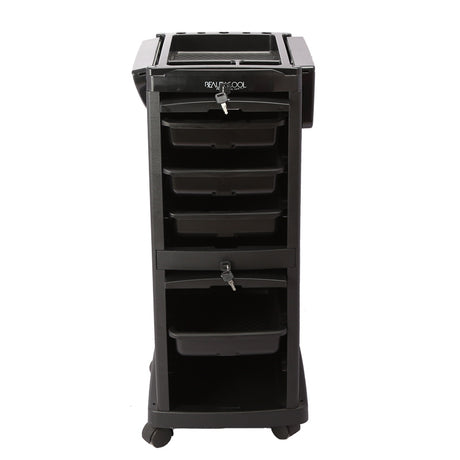 Professional Salon 4 Trey Locking Trolley