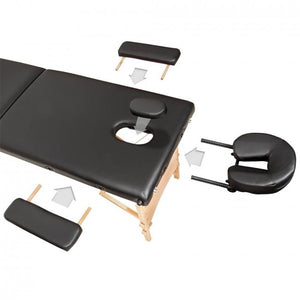 Super Stable Portable 2 Fold Massage Reiki Facial Table Bed Free Carrying Bag & Armrests